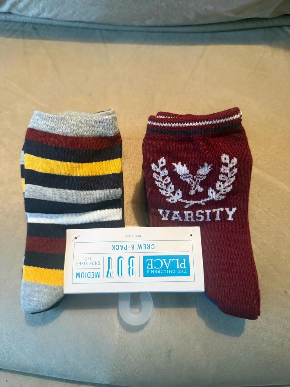 Brand new the children’s place boys 6 pack crew socks